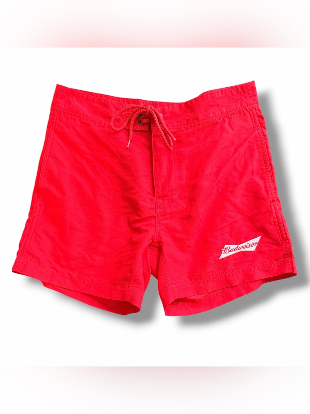 PacSun Budweiser Linerless Red Board Shorts Size Small
